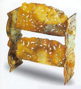 鏤雕東王公西王母紋玉座屏 鏤雕東王公西王母紋玉座屏