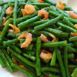 熗海米豆角 熗海米豆角