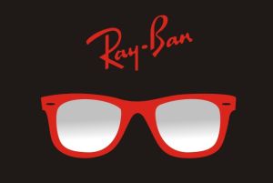 雷朋眼鏡概念矢量圖