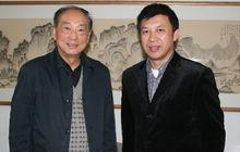 張澤川與中國國際扶貧中心理事長劉堅在一起