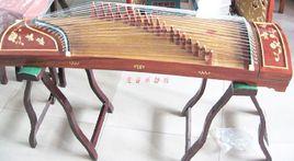 西漢黑漆二十五弦瑟 西漢黑漆二十五弦瑟