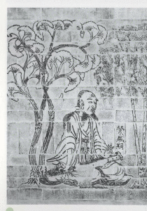 竹林七賢與榮啟期磚畫