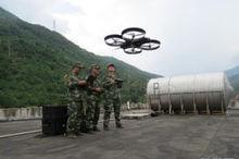武警部隊首次運用四旋翼無人機抗震救災