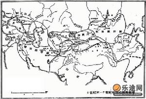 （圖）6世紀末至7世紀初的突厥帝國