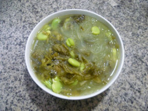 蠶豆酸菜冬粉湯 蠶豆酸菜冬粉湯