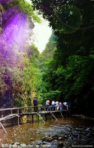 石泉中壩大峽谷攝影圖__