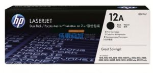 惠普Q2612AF（12AF）黑鼓(雙包裝)