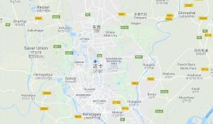 達卡衛星地形圖