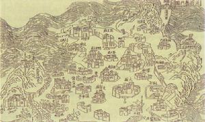 中世紀澳門地圖(正面圖)