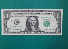 一美元紙幣 一美元紙幣