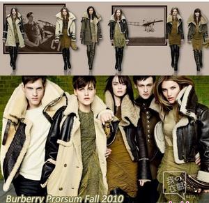 Burberry Prorsum羊羔毛飛行員夾克