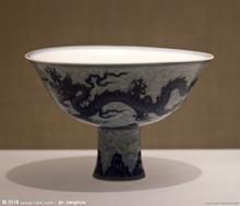 青花高足碗 青花高足碗