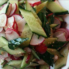 黃瓜拌水蘿蔔 黃瓜拌水蘿蔔