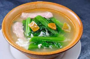 青菜肉片湯 青菜肉片湯