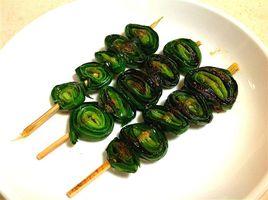 烤韭菜(平底鍋版) 烤韭菜(平底鍋版)