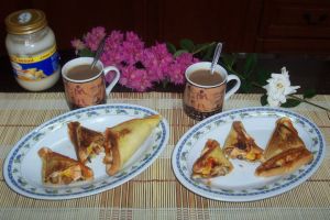 三角形熱辣沙丁魚麵包