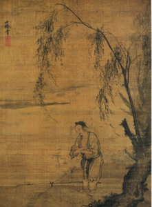 明代漁父圖軸 明代漁父圖軸