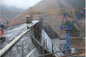 　2011年1月5日下午，樂昌峽水利樞紐迎來了激動人心的時刻——攔河大壩右岸非溢流壩段順利封頂(設計壩頂高程164.2m，預留面層50cm）！實現容根副省長和柏青廳長在2010年10月9日調研樂昌峽時確定的施工節點目標！是樂昌峽水利樞紐建設取得的又一重大進展！