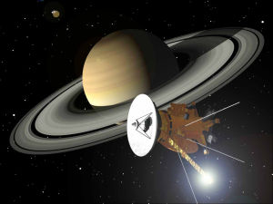 卡西尼號飛船到達土星效果圖