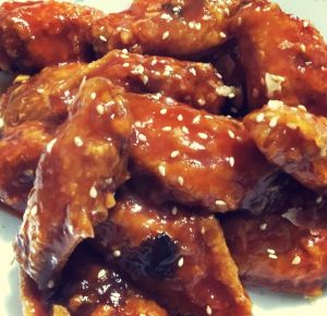 芝麻雞塊蘸酸辣醬 芝麻雞塊蘸酸辣醬