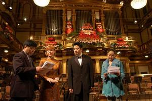 維也納金色大廳與著名主持人張政等說排。