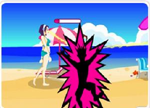 電眼美女沙灘版