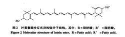 葉黃素酯分子結構圖