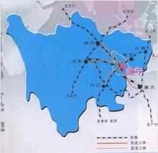 遂寧在四川的位置 