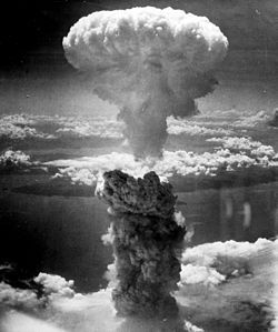 長崎市核子彈爆炸的蘑菇雲