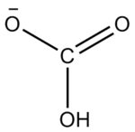 碳酸氫根離子的結構