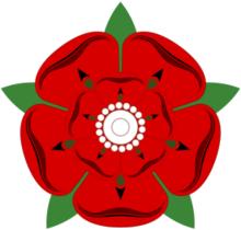 蘭開斯特王朝的標誌是一朵紅玫瑰