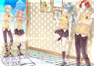 藍頭髮的是天琳