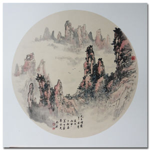 《兀立煙霞千峰秀》南木（郭楠） 68X68 201608.jpg