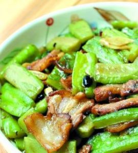 豆豉涼瓜燜鹹肉