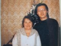 和烏克蘭導師波波娃教授合影