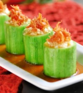 蒜蓉干貝蒸絲瓜 蒜蓉干貝蒸絲瓜