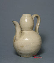 五代越窯系青釉葫蘆形執壺 五代越窯系青釉葫蘆形執壺