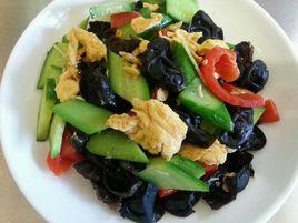 黃瓜雞蛋炒木耳 黃瓜雞蛋炒木耳