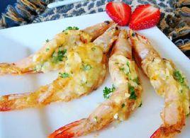 蒜蓉芝士焗大蝦 蒜蓉芝士焗大蝦