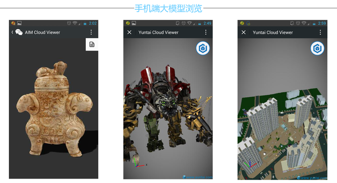 手機端模型瀏覽
