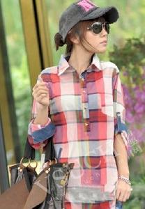 長款格子襯衫搭配