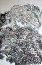 馬衛民國畫《紫陽春早》