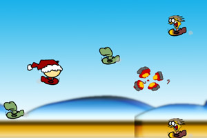 聖誕小人開飛機