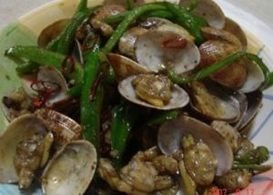 蜆子炒辣椒