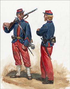 兩名布魯克林第十四團士兵。