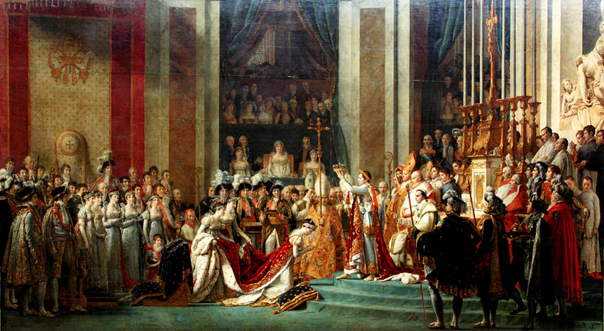 拿破崙加冕油畫
