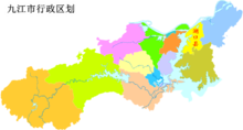 湖口縣在九江市的地理位置
