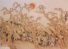 寇衡作品 李約觀祈雨詩意畫