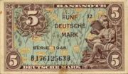 德國馬克1948年版5馬克-正面