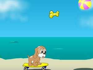 狗狗玩滑板 狗狗玩滑板